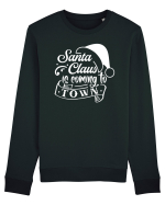 Santa Claus is coming to town Black Bluză mânecă lungă Unisex Rise