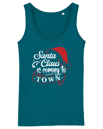 Santa Claus is coming to town White and Red Ocean Depth