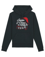 Santa Claus is coming to town White and Red Hanorac Unisex Drummer