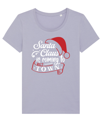 Santa Claus is coming to town White and Red Lavender