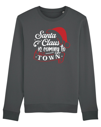 Santa Claus is coming to town White and Red Anthracite