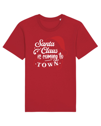 Santa Claus is coming to town White and Red Red