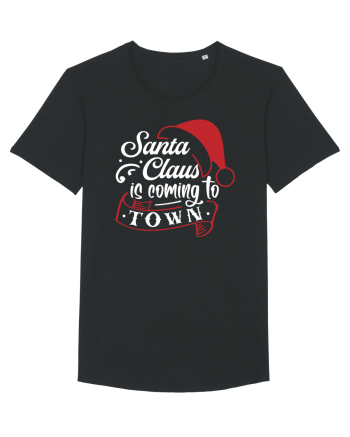 Santa Claus is coming to town White and Red Black