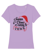 Santa Claus is coming Tricou mânecă scurtă guler larg fitted Damă Expresser