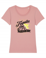 Tequila Lime and Sunshine Tricou mânecă scurtă guler larg fitted Damă Expresser