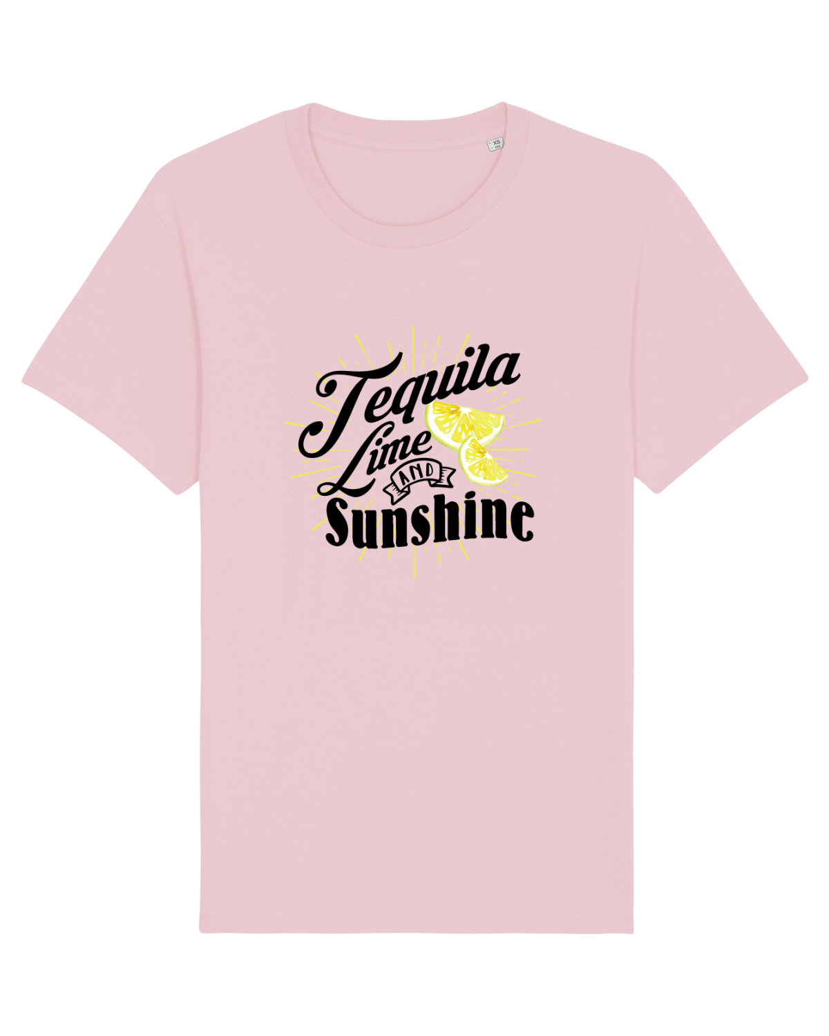 Tricou mânecă scurtă Unisex Rocker Cotton Pink