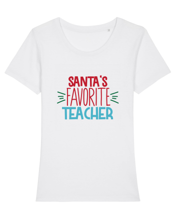 Santas Favorite Teacher White