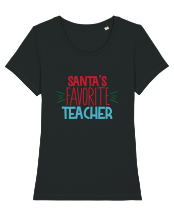 Santas Favorite Teacher Black