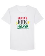 Santas Little Helper Green Tricou mânecă scurtă guler larg Bărbat Skater