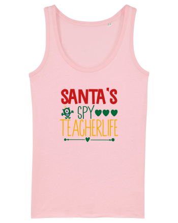 Santas Spy Teacher Cotton Pink