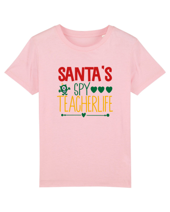 Santas Spy Teacher Cotton Pink