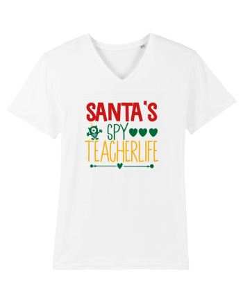 Santas Spy Teacher White