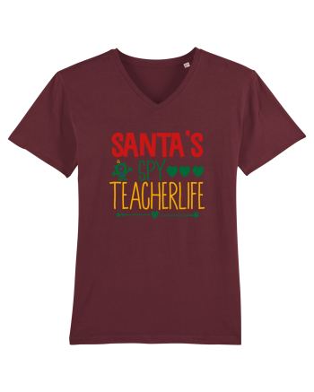 Santas Spy Teacher Burgundy