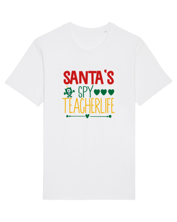 Santas Spy Teacher White