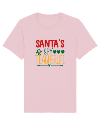 Santas Spy Teacher Cotton Pink