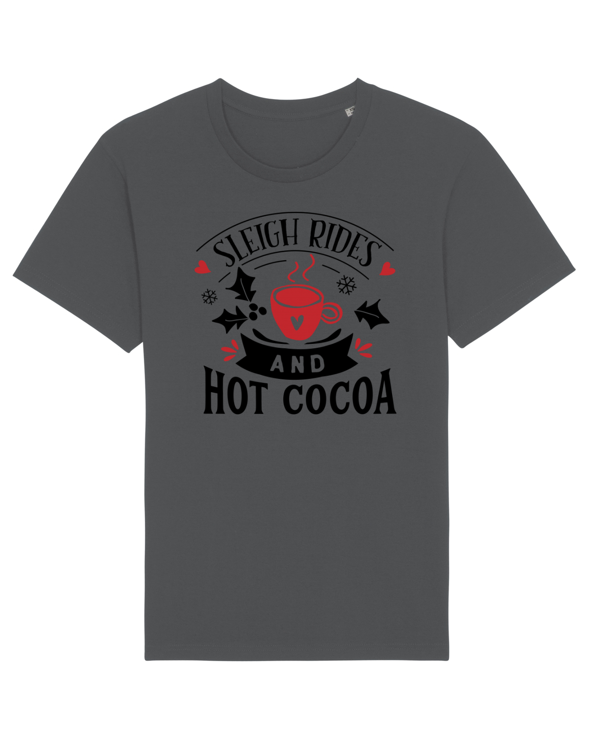 Tricou mânecă scurtă Unisex Rocker Anthracite