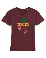 Teacher Elf Tricou mânecă scurtă guler V Bărbat Presenter
