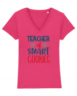 Teacher of Smart Cookies Tricou mânecă scurtă guler V Damă Evoker