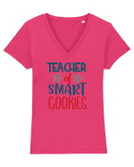 Teacher of Smart Cookies Tricou mânecă scurtă guler V Damă Evoker