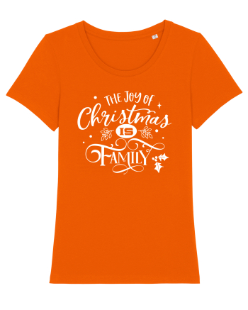 The Joy of Christmas White Bright Orange