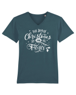 The Joy of Christmas White Tricou mânecă scurtă guler V Bărbat Presenter