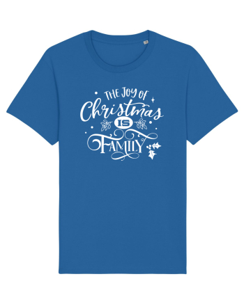 The Joy of Christmas White Royal Blue