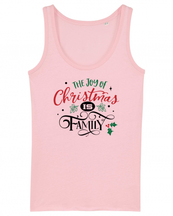 The Joy of Christmas is Family Cotton Pink