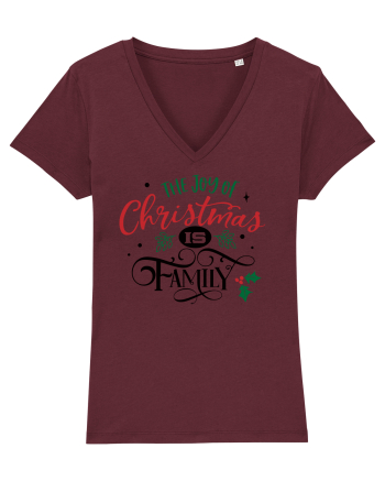 The Joy of Christmas is Family Burgundy