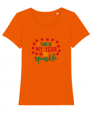 This is my Year to Sparkle Bright Orange