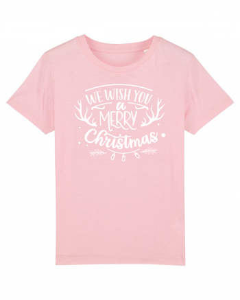 We Wish you a Merry Xmas Cotton Pink