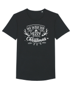 We Wish you a Merry Xmas Tricou mânecă scurtă guler larg Bărbat Skater
