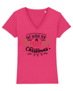We Wish You a Merry Xmas Full Tricou mânecă scurtă guler V Damă Evoker
