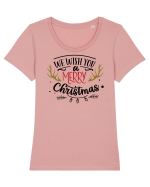 We Wish You a Merry Xmas Full Tricou mânecă scurtă guler larg fitted Damă Expresser