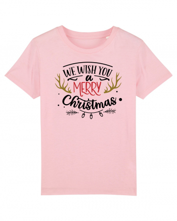 We Wish You a Merry Xmas Full Cotton Pink