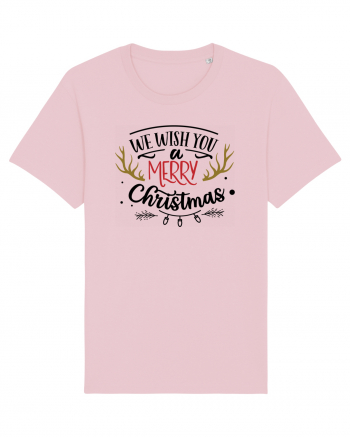 We Wish You a Merry Xmas Full Cotton Pink
