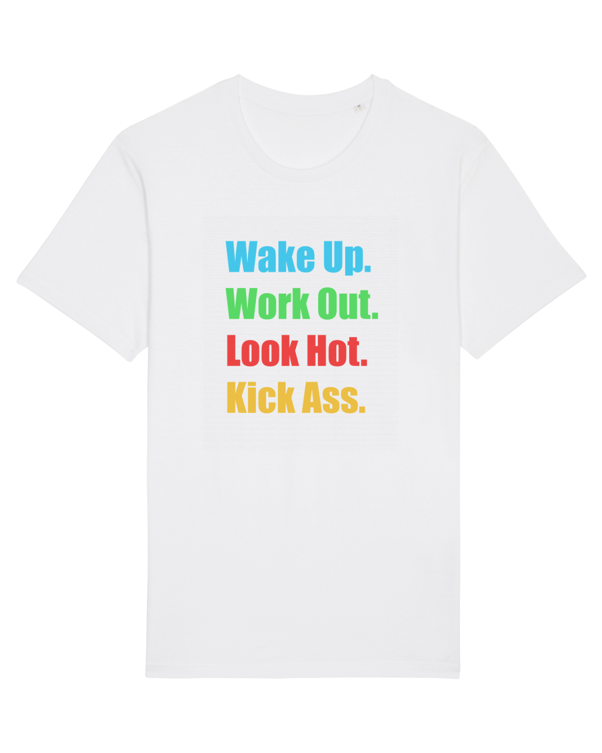 Tricou mânecă scurtă Unisex Rocker White