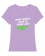 SWEAT Tricou mânecă scurtă guler larg fitted Damă Expresser