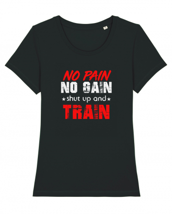 No pain no gain Black