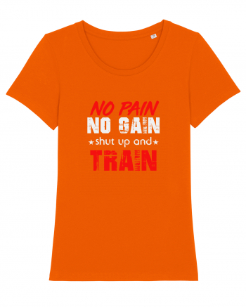 No pain no gain Bright Orange