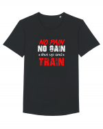 No pain no gain Tricou mânecă scurtă guler larg Bărbat Skater