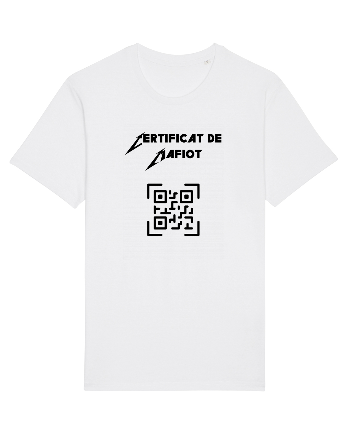 Tricou mânecă scurtă Unisex Rocker White