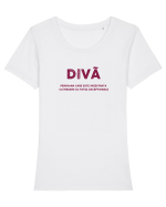 Diva Dex Tricou mânecă scurtă guler larg fitted Damă Expresser