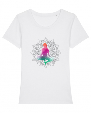 Yoga Lotus Colorat White