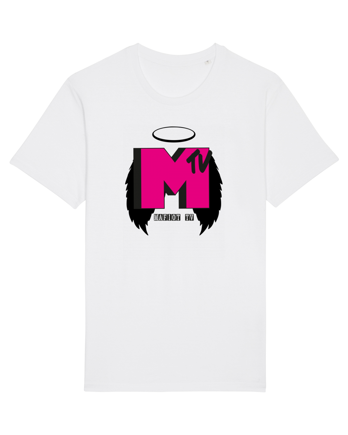 Tricou mânecă scurtă Unisex Rocker White