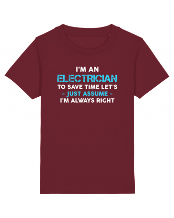 ELECTRICIAN Burgundy