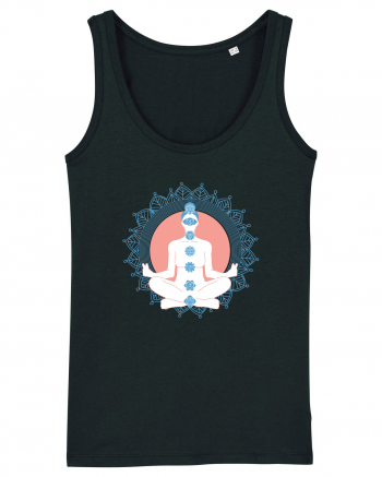 Yoga Lotus Albastru Chakra Black