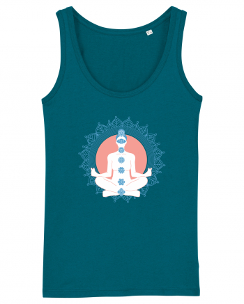 Yoga Lotus Albastru Chakra Ocean Depth