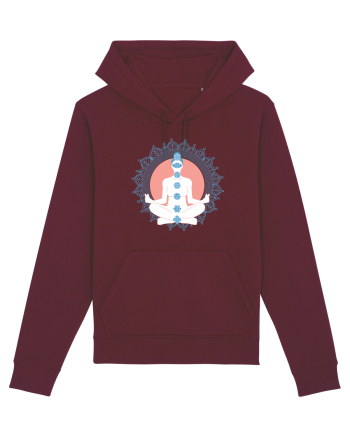 Yoga Lotus Albastru Chakra Burgundy