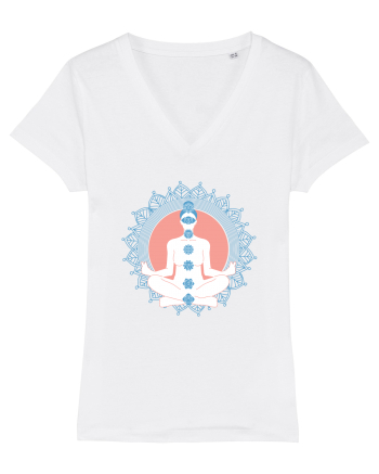 Yoga Lotus Albastru Chakra White