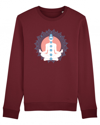 Yoga Lotus Albastru Chakra Burgundy